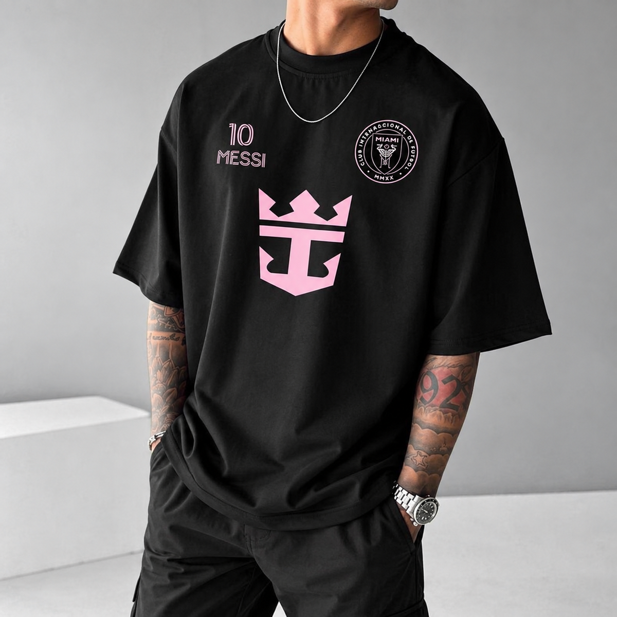 Messi Miami Crown Oversized Tee
