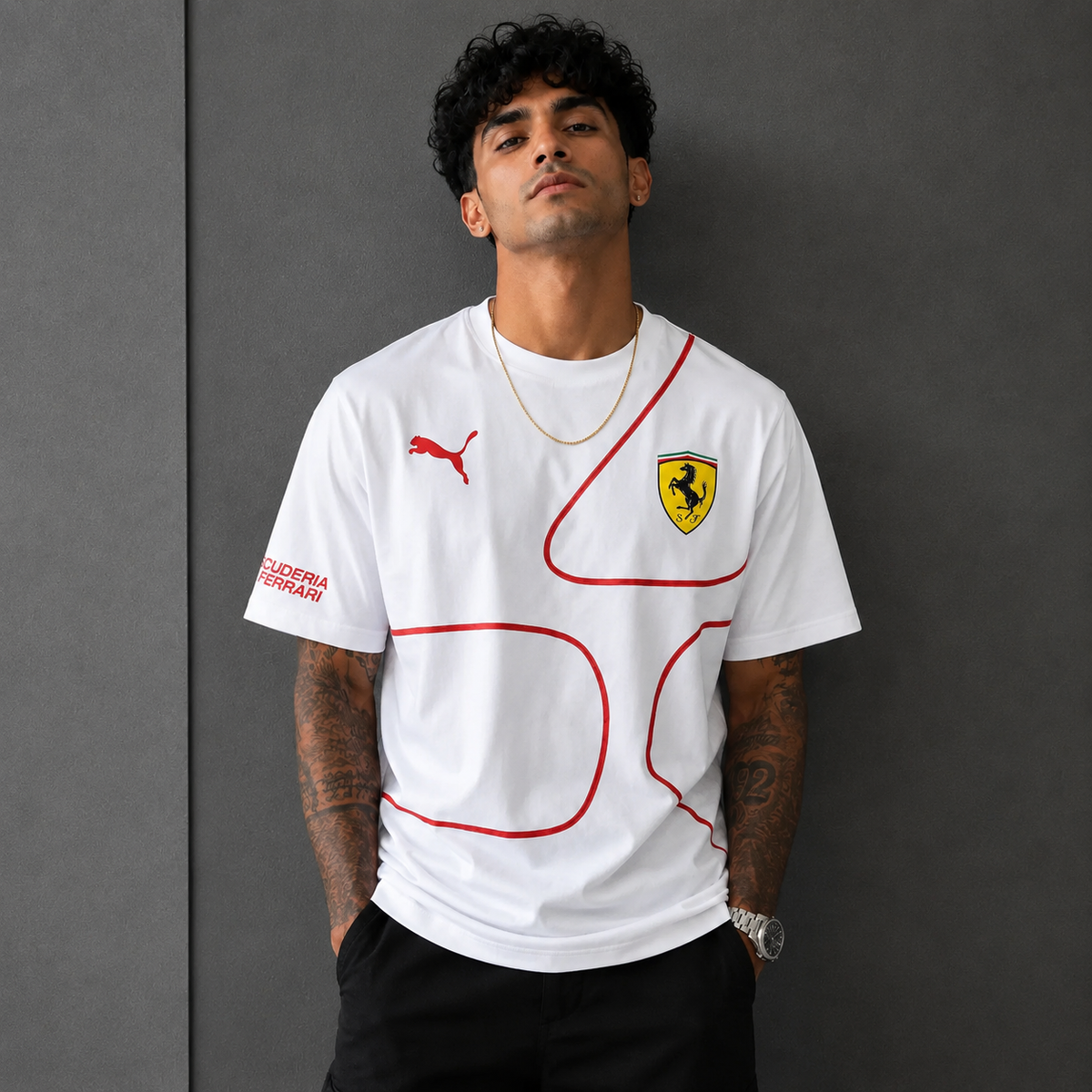 Ferrari Circuit Flow Oversized T-Shirt