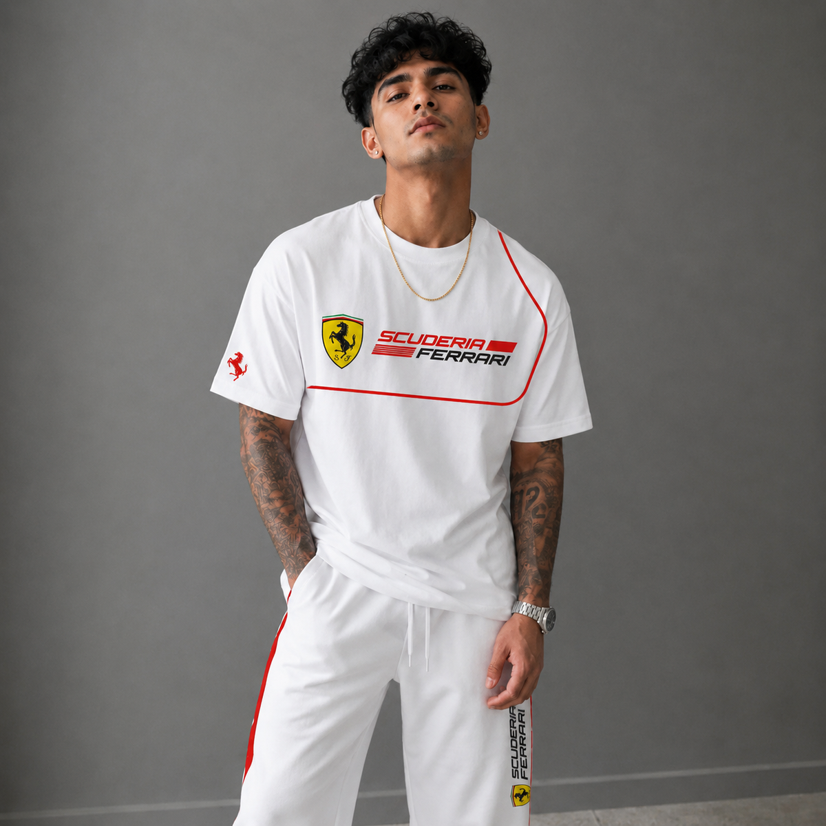 Scuderia Ferrari Circuit Edge Oversized T-Shirt