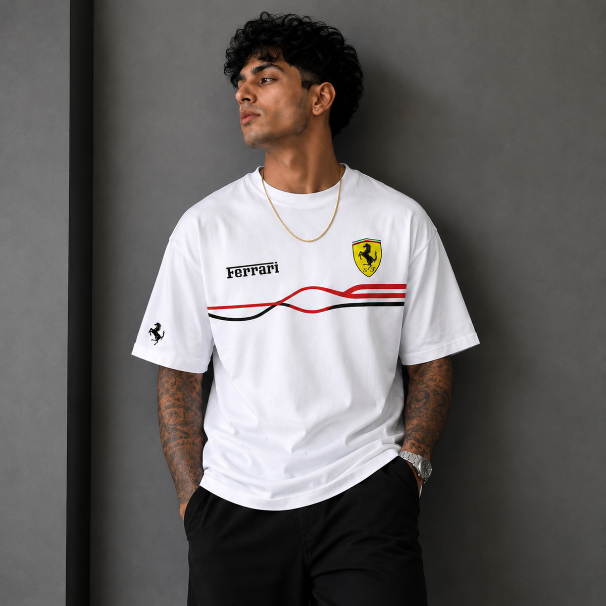 Ferrari Racing Heritage Oversized T-Shirt