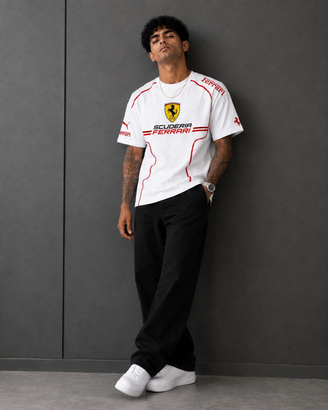 Ferrari Grand Prix Heritage Oversized T-Shirt