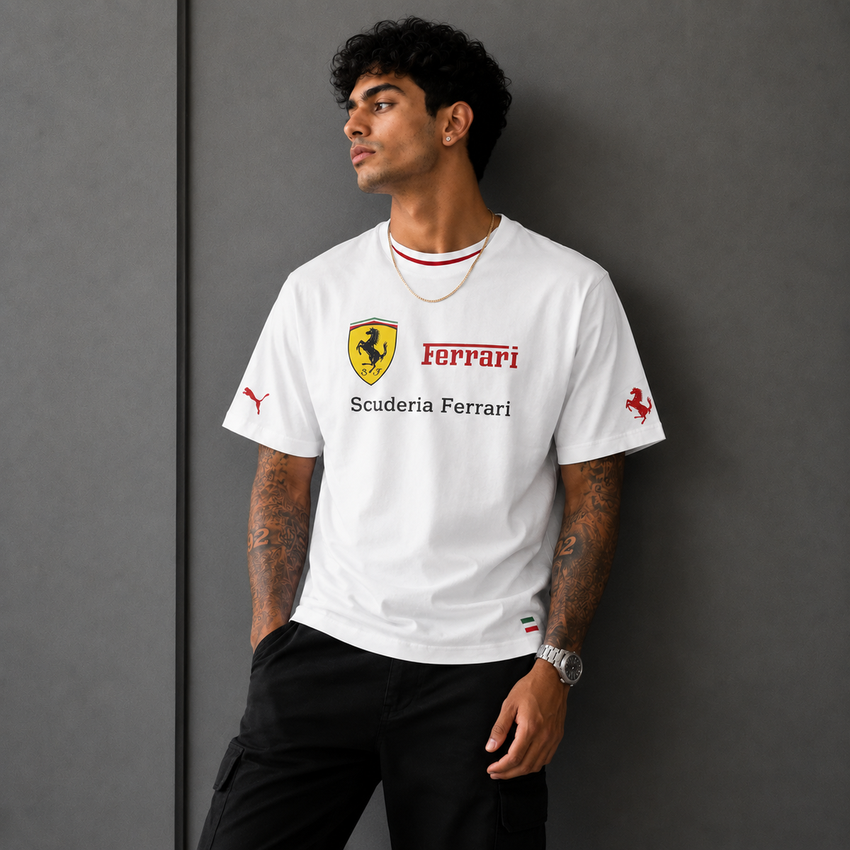 Ferrari Classic Crest Oversized T-Shirt