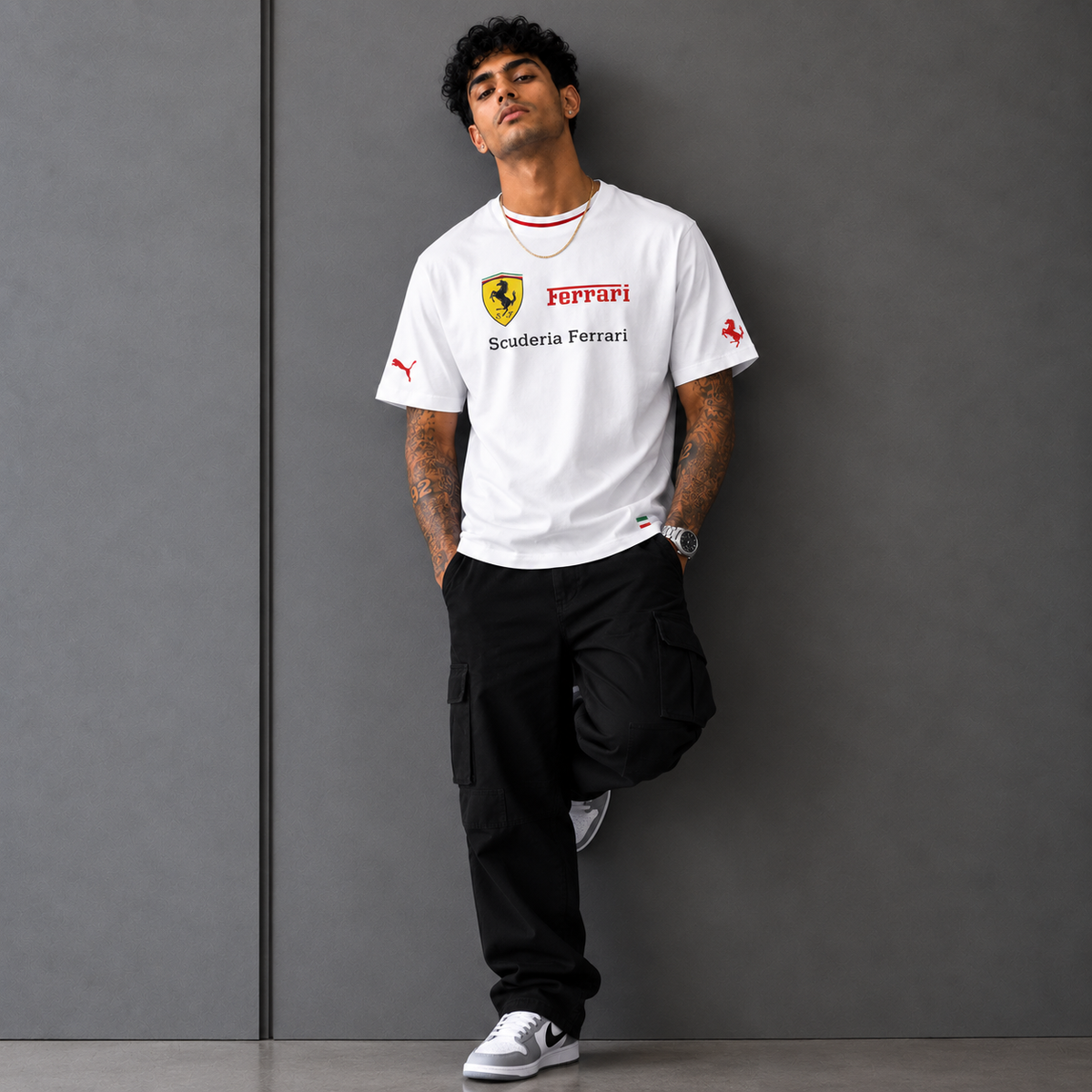 Ferrari Classic Crest Oversized T-Shirt