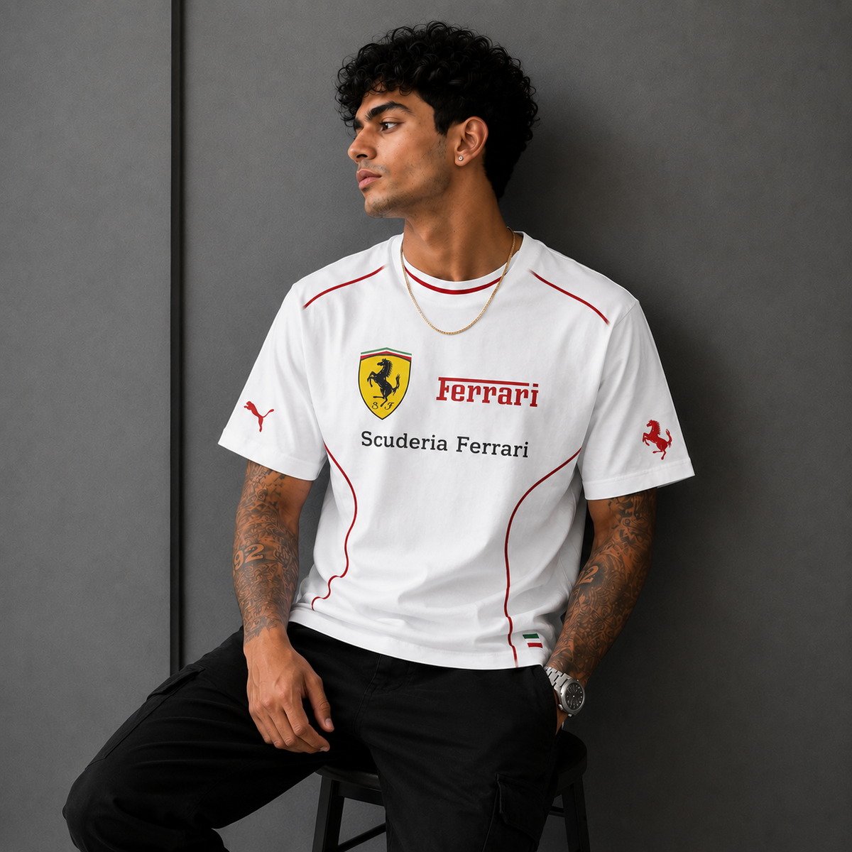 Ferrari Classic Crest Oversized T-Shirt