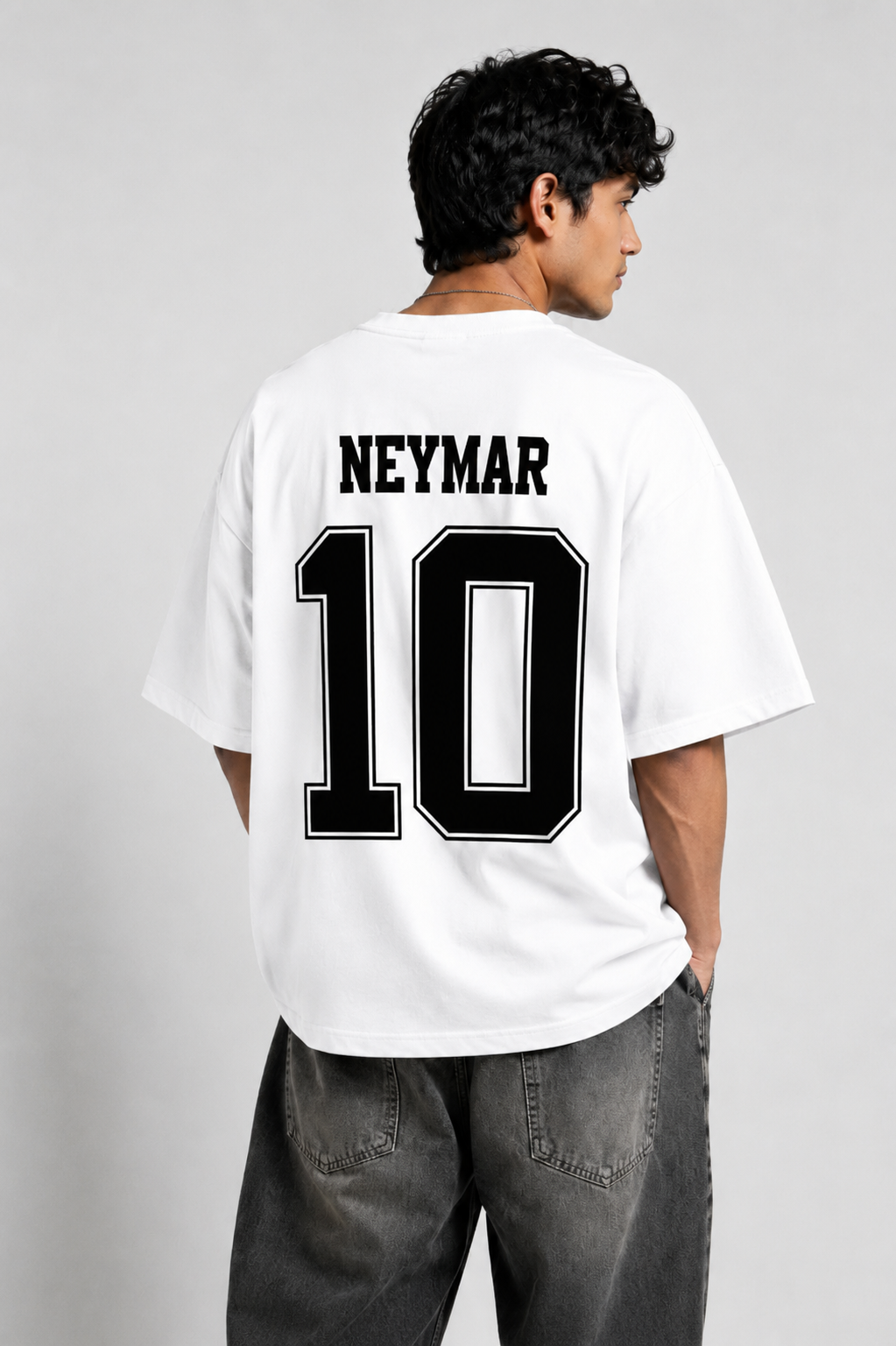 Brazil 10 White Oversized T-shirt