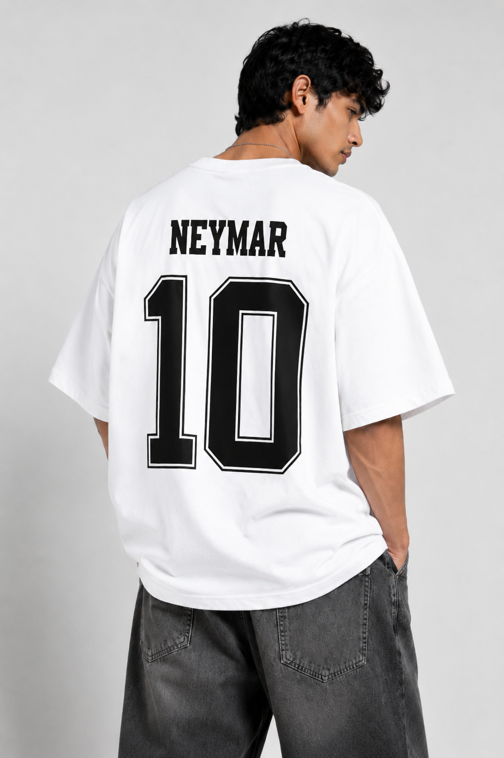 Brazil 10 White Oversized T-shirt