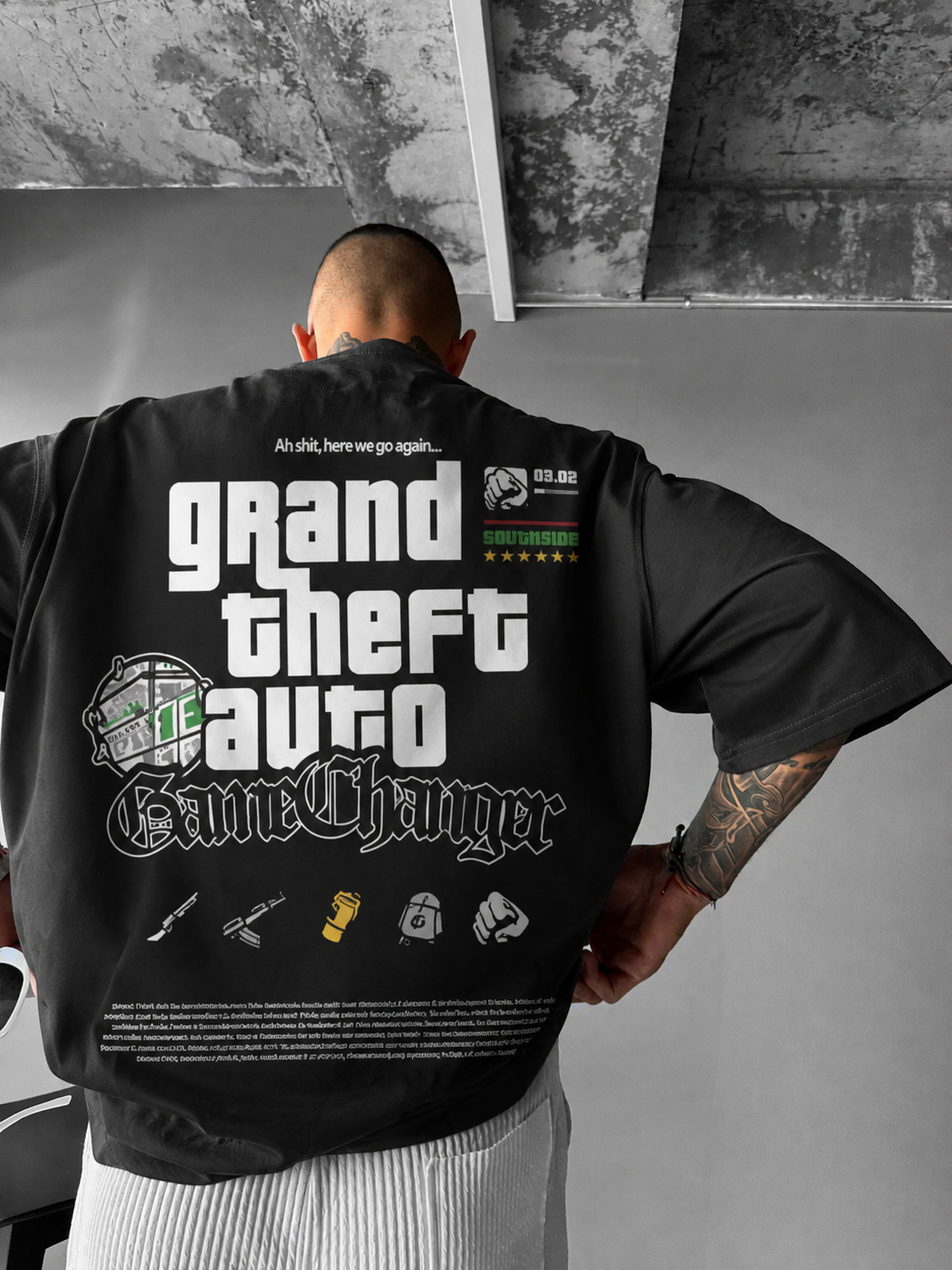 GTA Inspired Oversized Streetwear T-Shirt