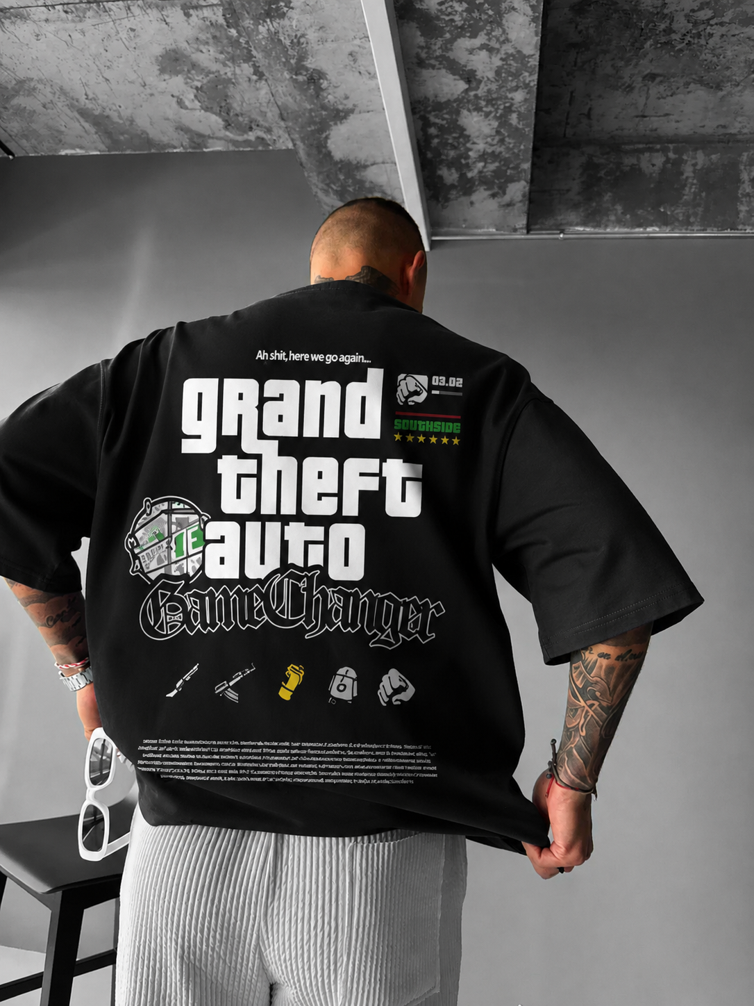 GTA Inspired Oversized Streetwear T-Shirt