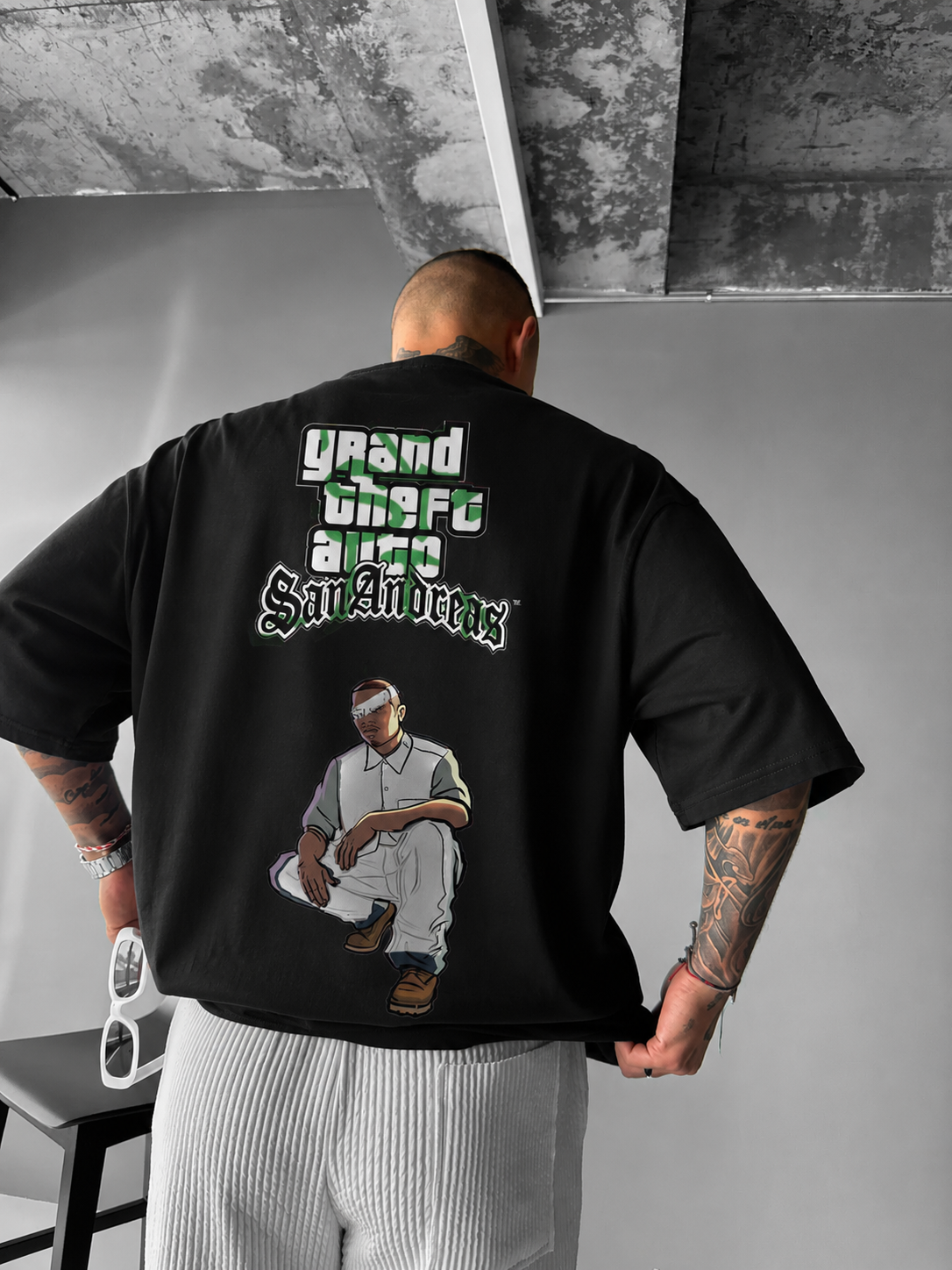 GTA: San Andreas Cesar Graphic Oversized T-Shirt