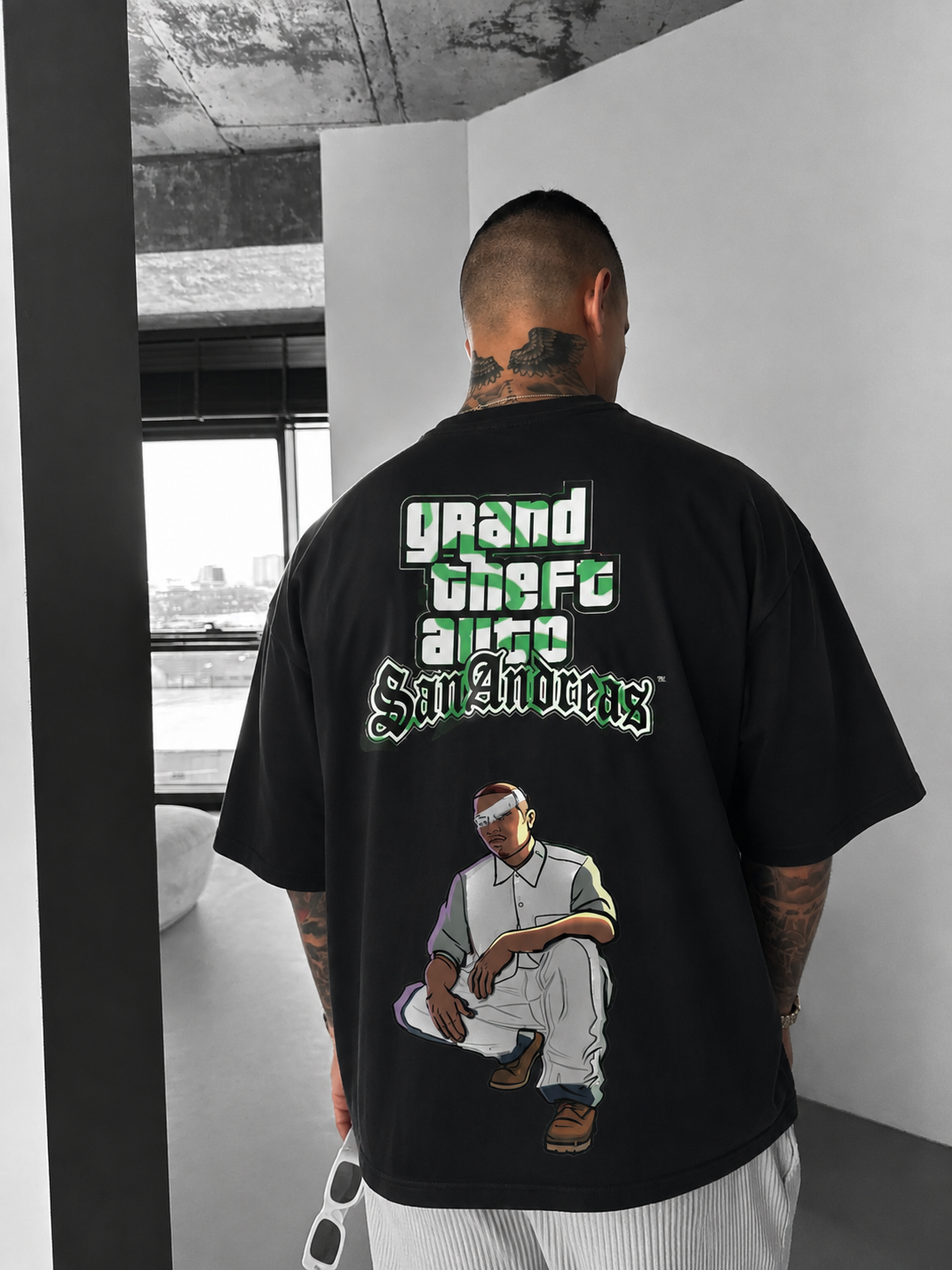 GTA: San Andreas Cesar Graphic Oversized T-Shirt