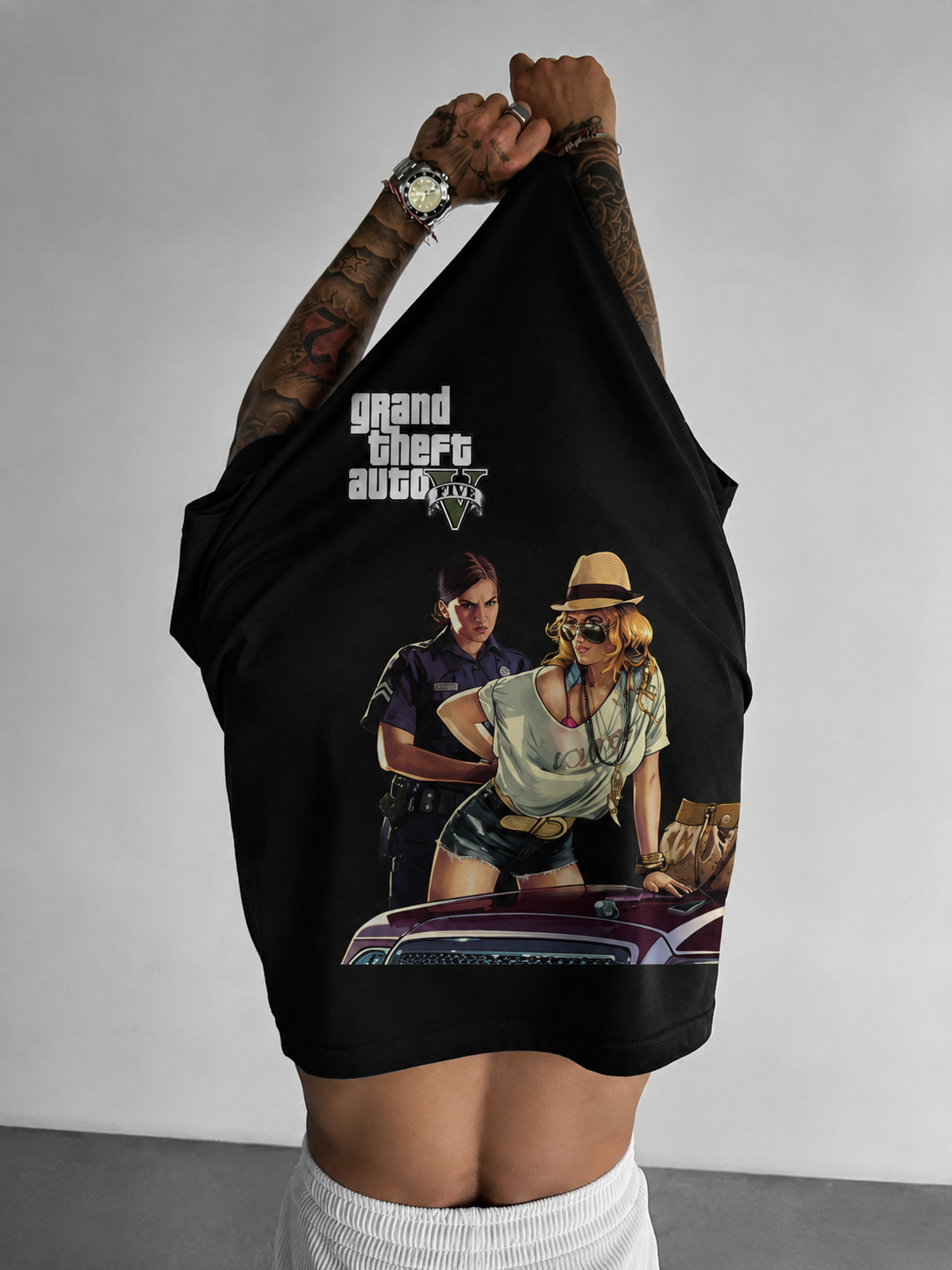 GTA V Character Art Heavyweight Oversized Streetwear T-Shirt