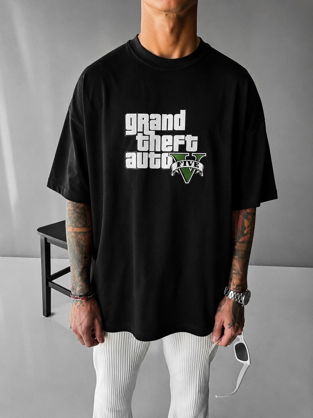 GTA V Character Art Heavyweight Oversized Streetwear T-Shirt