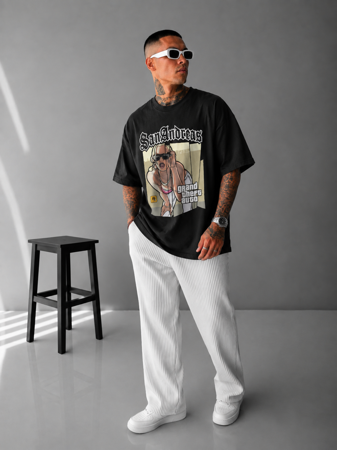 GTA San Andreas Rochelle Graphic Streetwear Heavyweight Tee
