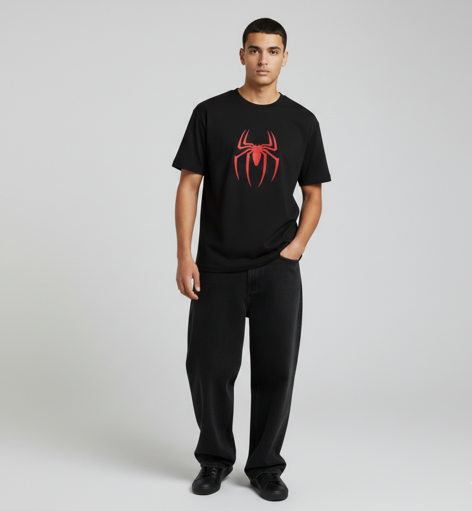 Black Spider-Man Logo T-Shirt
