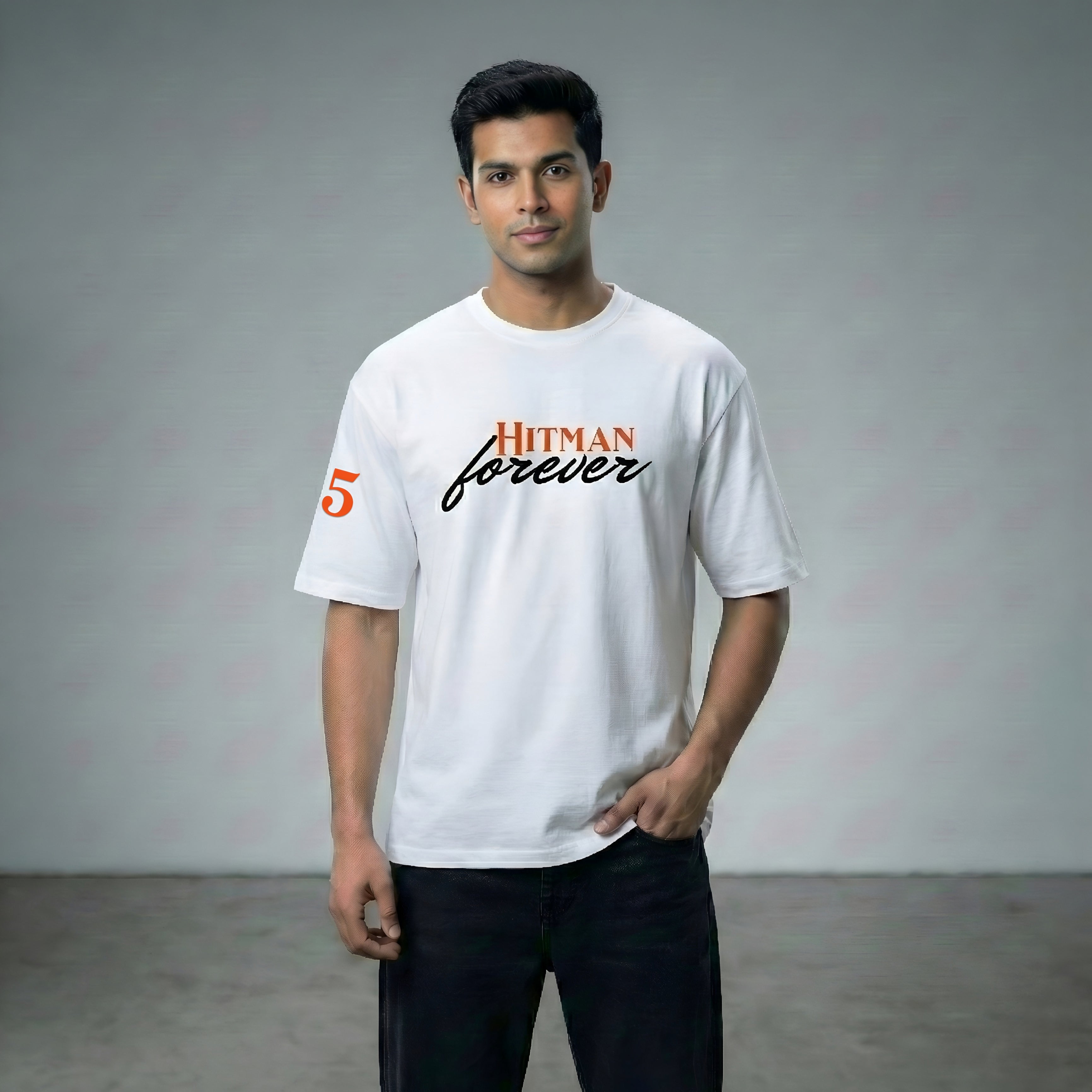 Hitman Forever – Rohit Sharma Tribute Tee- White