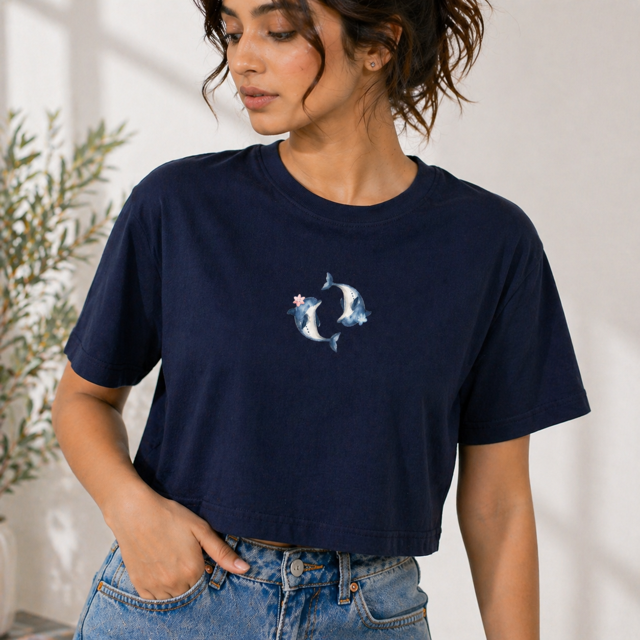 Women’s Graphic Crop Top T-Shirt