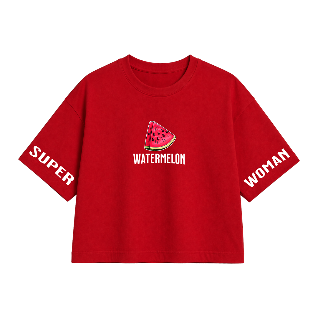 Watermelon Graphic Women Crop Top – Summer Women Crop Top