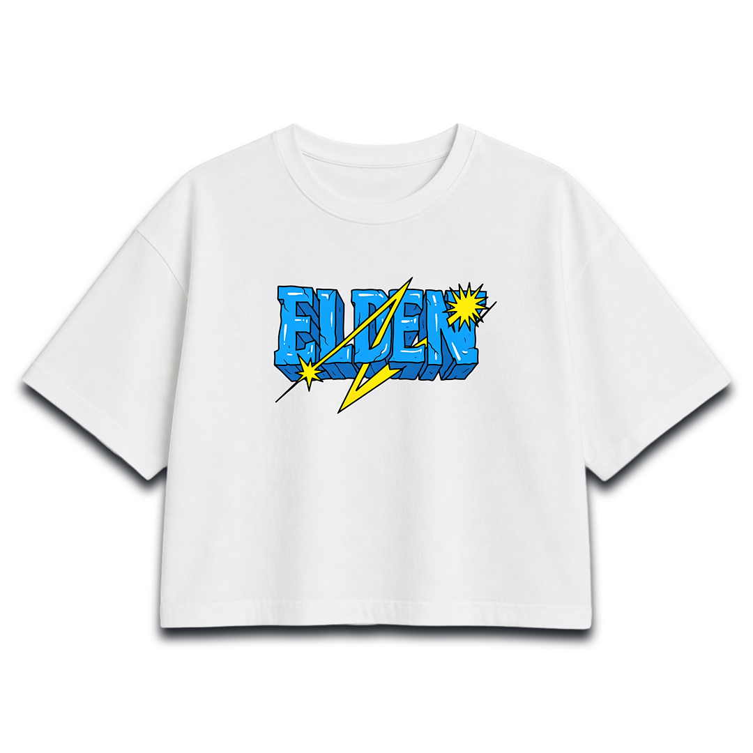 Electric Faded Graphic Women Crop Top – Women Crop Top
