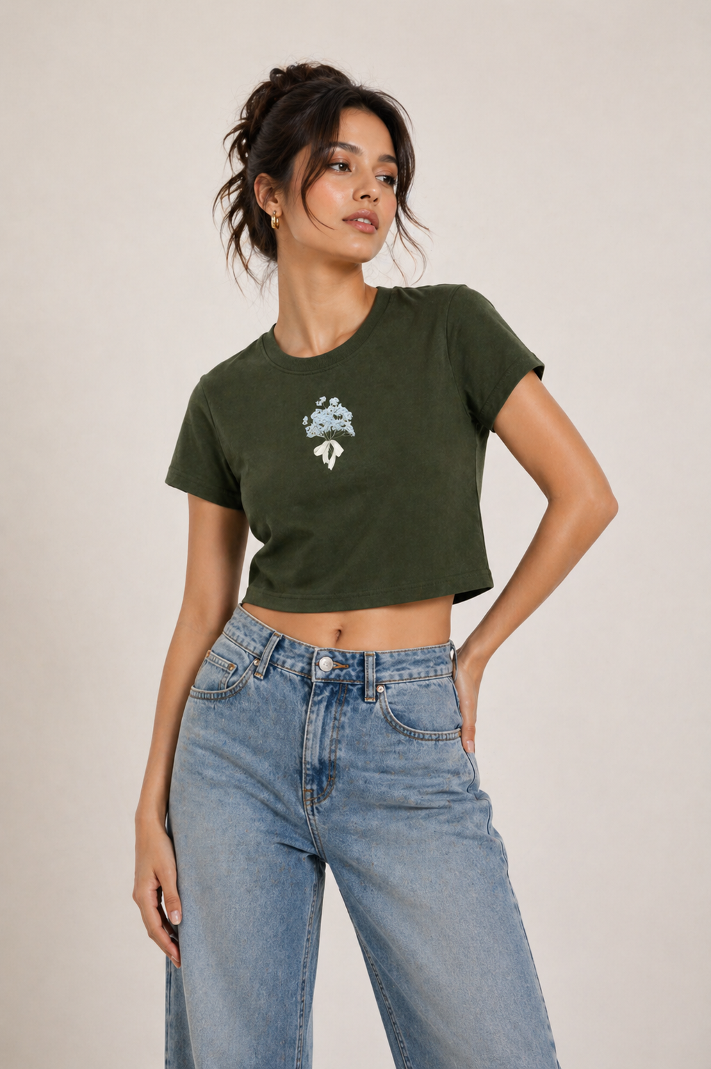 Women’s Graphic Crop Top T-Shirt