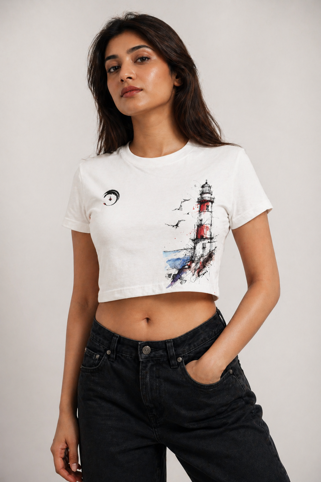 Women’s Graphic Crop Top T-Shirt