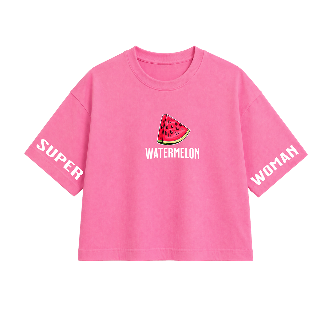 Watermelon Graphic Women Crop Top – Summer Women Crop Top