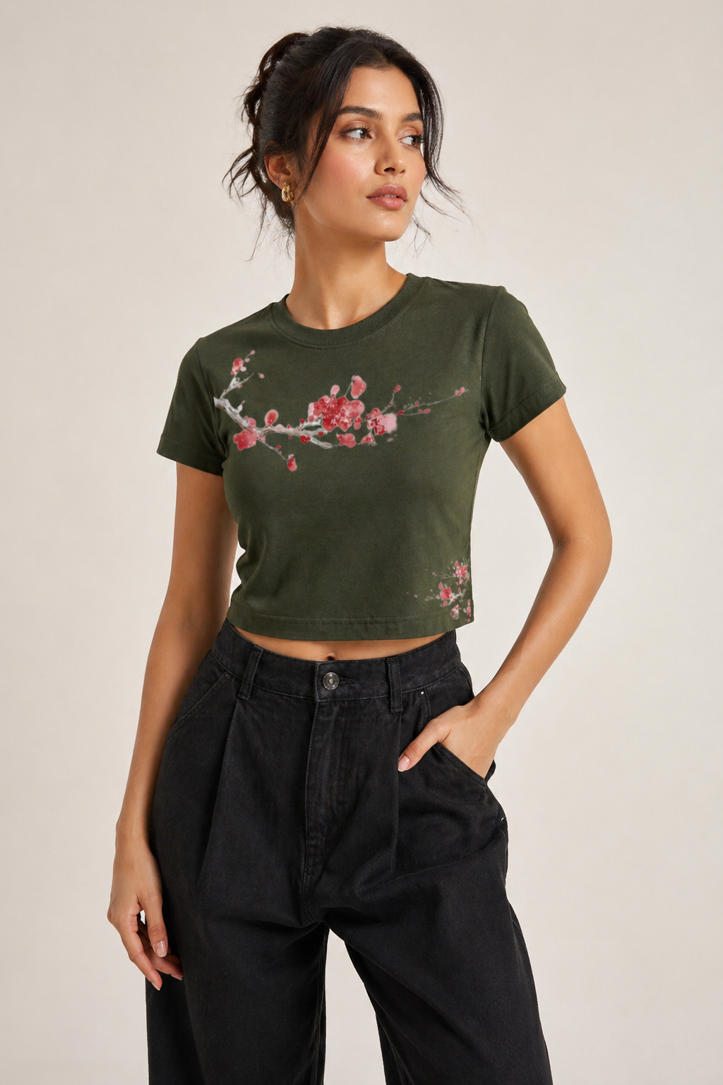 Women’s Graphic Crop Top T-Shirt