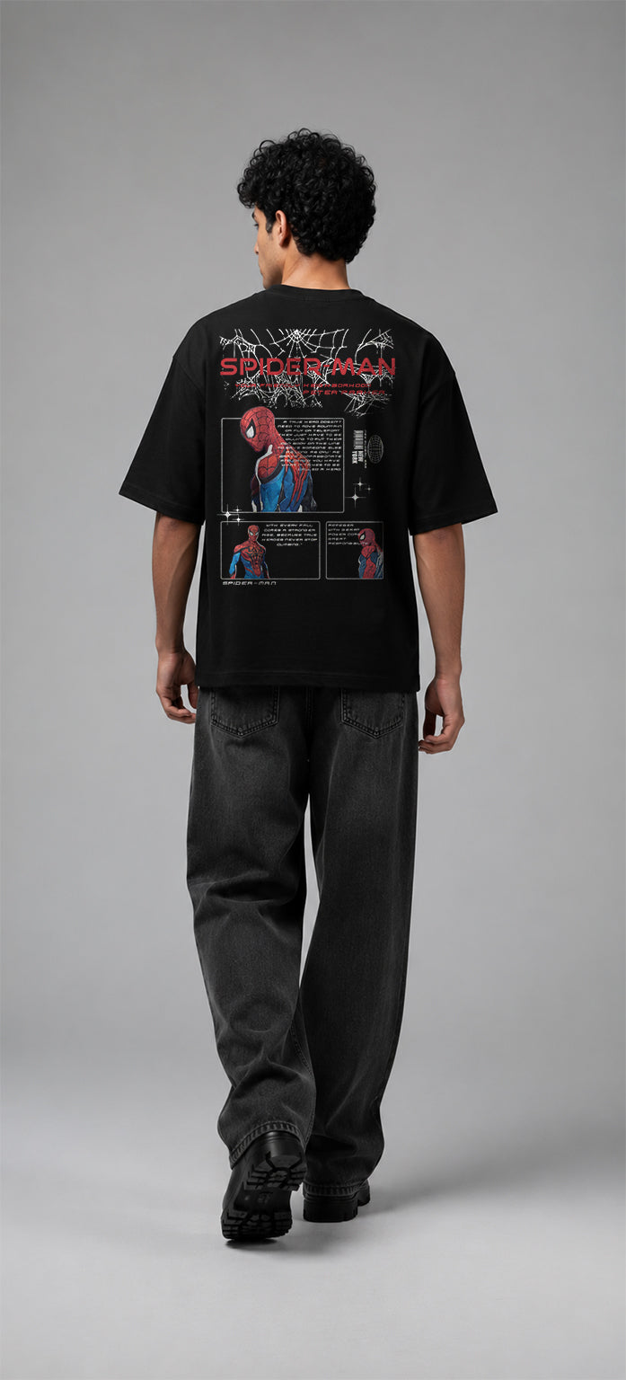 Spider-Man Vintage Comic Oversized T-Shirt | Streetwear Edition by PrintedSoul
