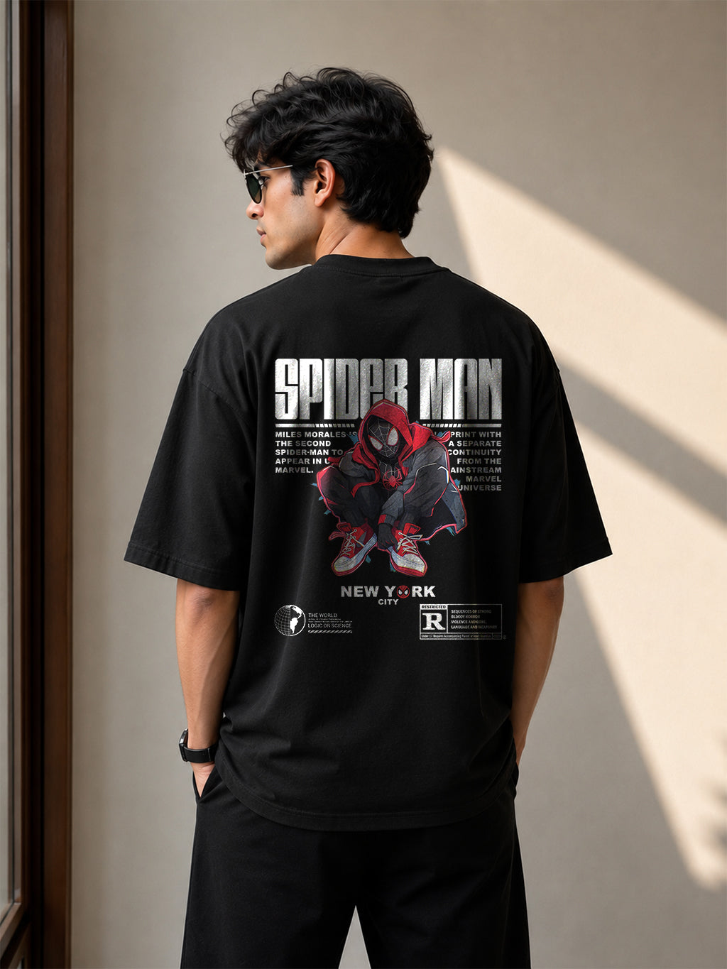Spider-Man New York City Oversized T-Shirt | Streetwear Collection by PrintedSoul