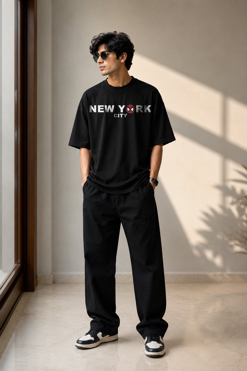 Spider-Man New York City Oversized T-Shirt | Streetwear Collection by PrintedSoul