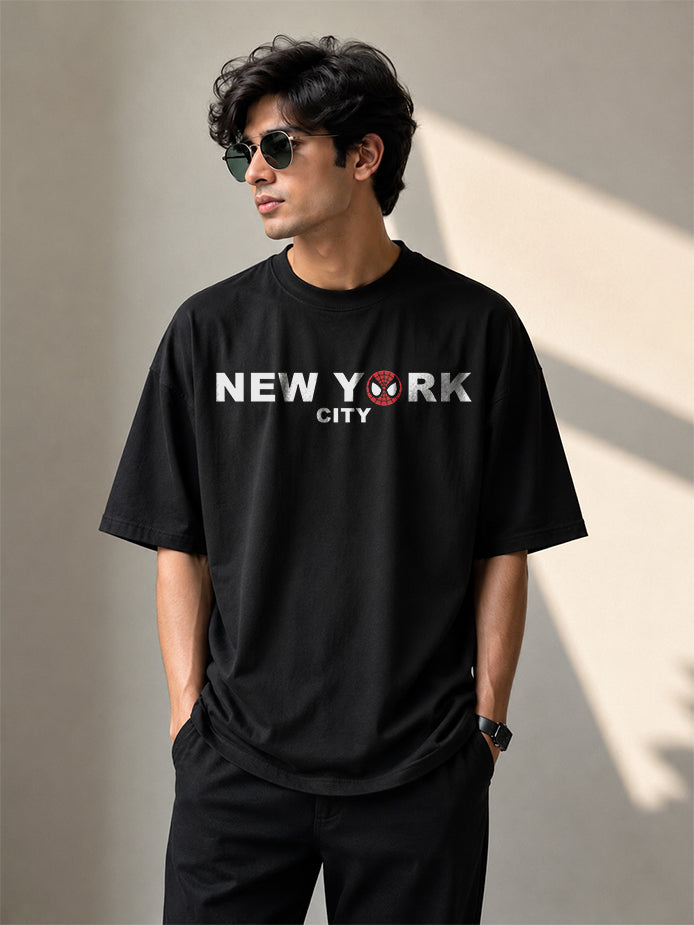 Spider-Man New York City Oversized T-Shirt | Streetwear Collection by PrintedSoul